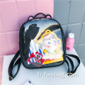 2022 New Style Clear Girls Sac à dos coréen Bagous d'école PVC Transparent PVC